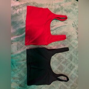 Urban Planet Red and Black Scoop Neck Tank Tops